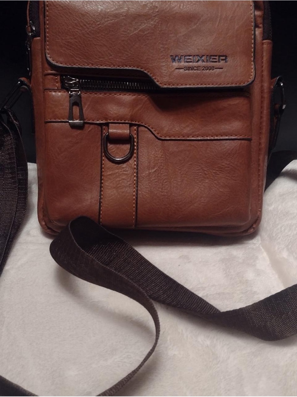 Brown Leather Crossbody Bag for Women - Classic Everyday Style